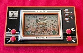Nintendo Fire Attack ID-29 wide screen Game&Watch lcd handheld France version