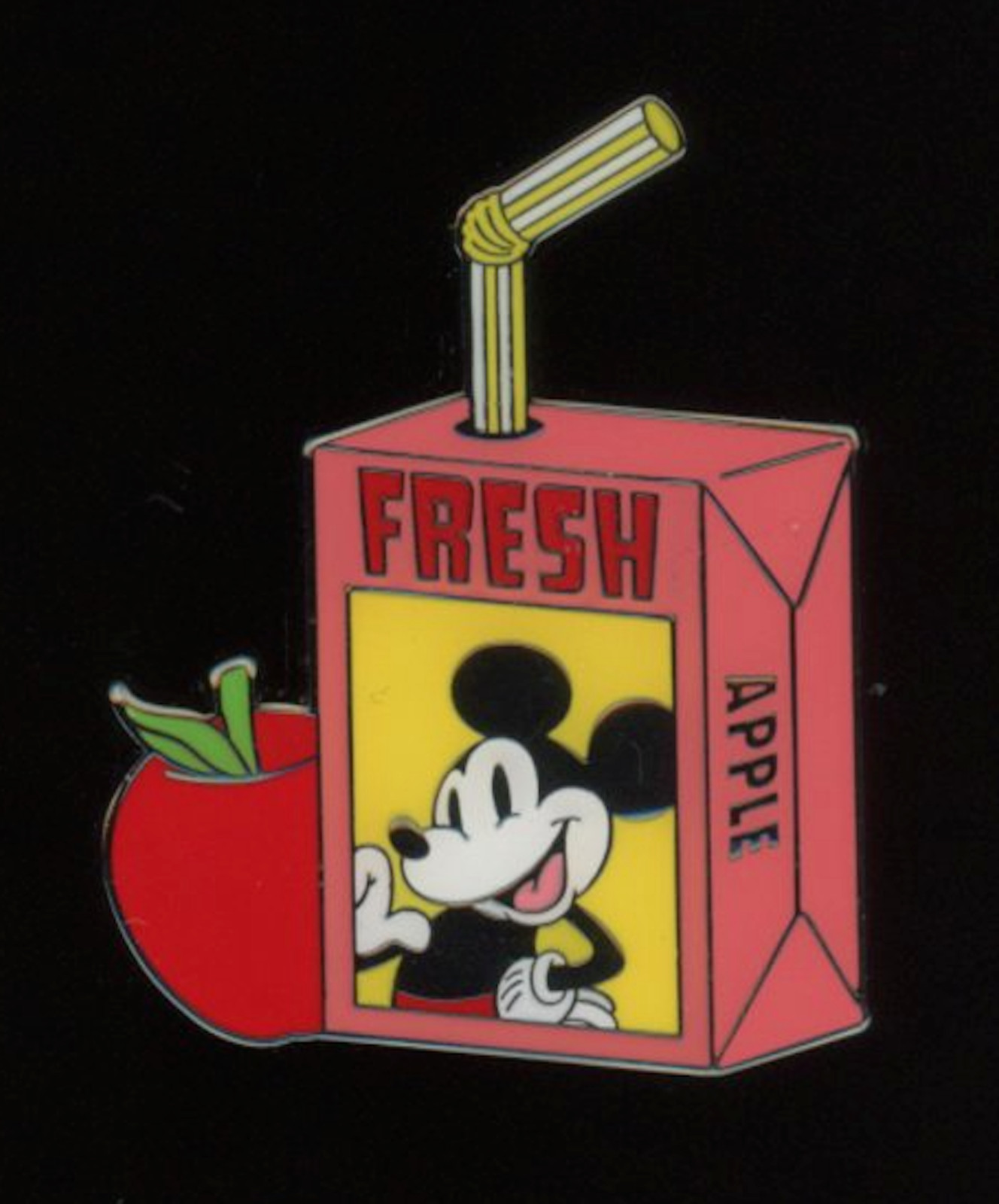 Loungefly Mickey & Friends Juice Box Mystery Mickey Apple Disney Pin