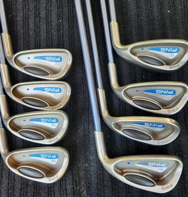 Ping Womens G2 Irons. Graphite Shaft.