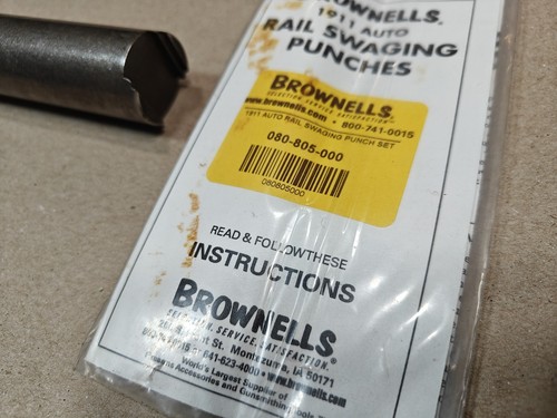 BROWNELLS Double 1911 Rail Swage Punch Only ๐บ๐ฒ - Picture 5 of 9