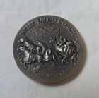 1972 35.6 Grams Sterling Silver .925 Ag Wells Fargo Coach Silver Round