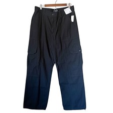 Aeropostale Utility Cargo Pants Women XL Black New Non Stretch Baggy Gorpcore