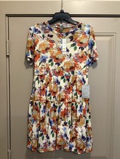 NWT Love By Design Cate Floral Print Tiered T-Shirt Dress
