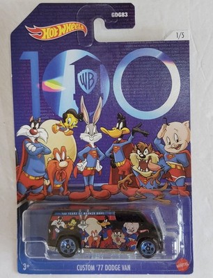 2022 New Hot Wheels Warner Bros 100 Years 1/5 Custom  77 Dodge Van 