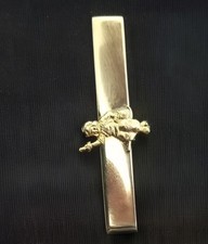 Vintage Dutch Boy Paint Advertising Tie Bar Clip Gold Tone Mascot 1950s Retro