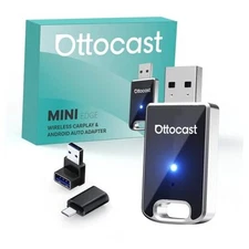  Mini 2 in 1 Wireless Carplay Adapter & Wireless Android Auto Adapter for 