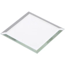 Plymor 2.5" Square, 3mm Thick Beveled Glass Mirror