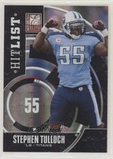 2011 Donruss Elite Hit List Black 69/99 Stephen Tulloch #22 2r8