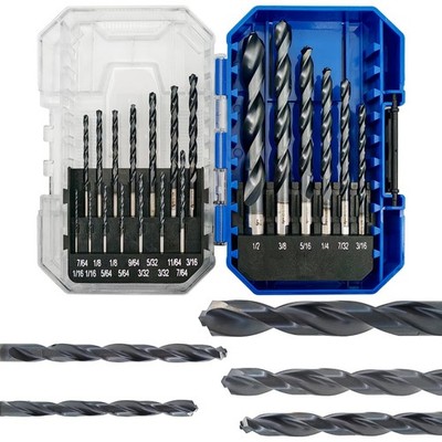 20 PCS M35 Cobalt Drill Bit Set 1/16-1/2 Inch TiAlN Coated for Metal Steel