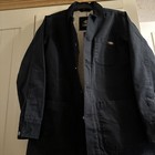 Dickies Duck fleece Chore Coat jacket Black Duck Small oversized ladies new tags