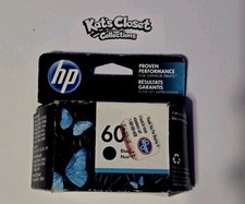 HP 60 Black Ink Cartridge Sealed Product No CC640WN Option 140