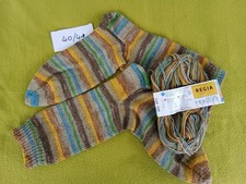 Socken selbstgestrickt in Gr. 40/41 aus 41% Schurwolle, Handarbeit