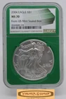 2004 Silver Eagle $1, NGC MS 70, From US Mint Sealed Box - #B61809