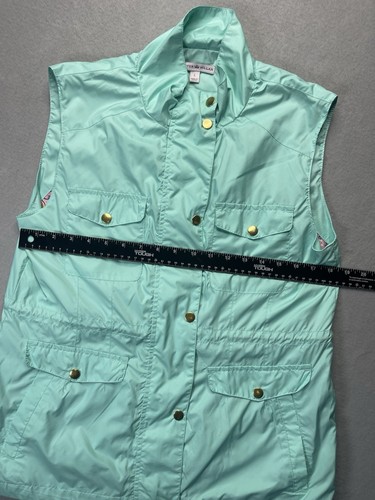 Peter Millar Womens Vest Size Large Green Puffer Quilted Golf Country Club - Picture 5 of 11