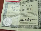 1963-D Benjamin Franklin Half Dollar With COA 90% Silver 12.5 Grams