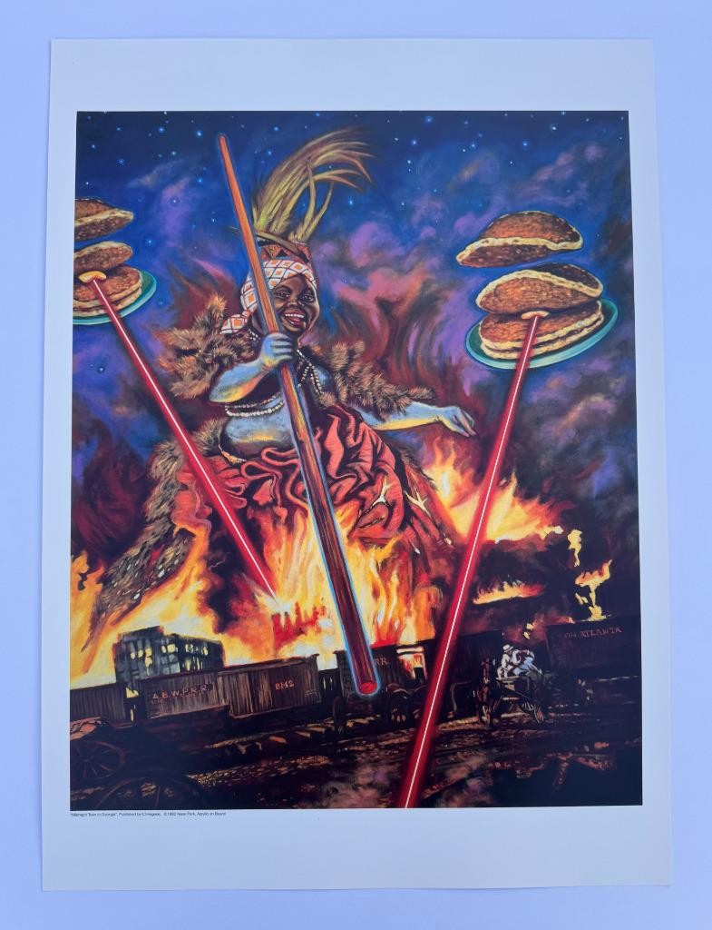 コレクション neon park midnight train to ia MIDNIGHT TRAIN TO GEORGIA ORIGINAL PRINT NEON PARK LOWBROW FINE