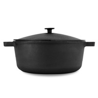 Ø28Cm Topf Gusseisen 6L Deckel Gusseisen Gusseisentopf Brotbacken Kochtopf