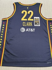 JSA COA CAITLIN CLARK Signed Autographed Indiana Fever Explorer Nike Jersey Iowa