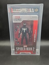 New MARVEL LEGENDS GAMEVERSE SPIDER-MAN 2 PETER PARKER BLACK SUIT AFA U9.7