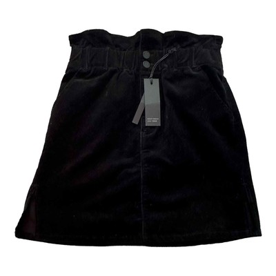 NWT Black Label by  C'est Toi Velvet Black Mini Skirt 