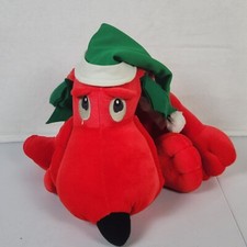 Vintage 1986 Commonwealth Christmas Poinsetter Plush Stuffed Animal READ