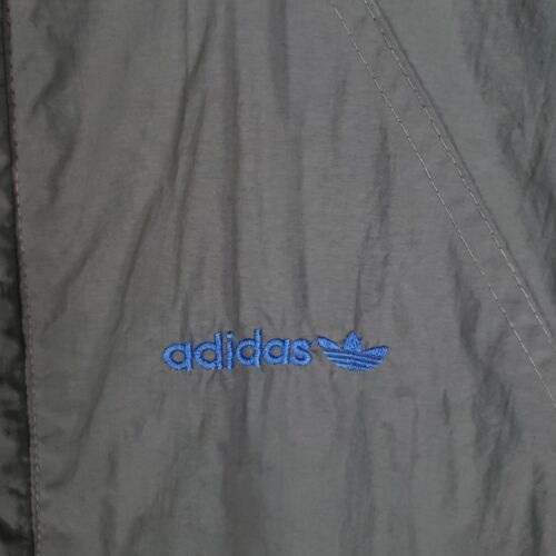 Vintage Adidas Jacket Mens Large 2XL XXL Grey Blue 90s Made In West Germany - Picture 3 of 12