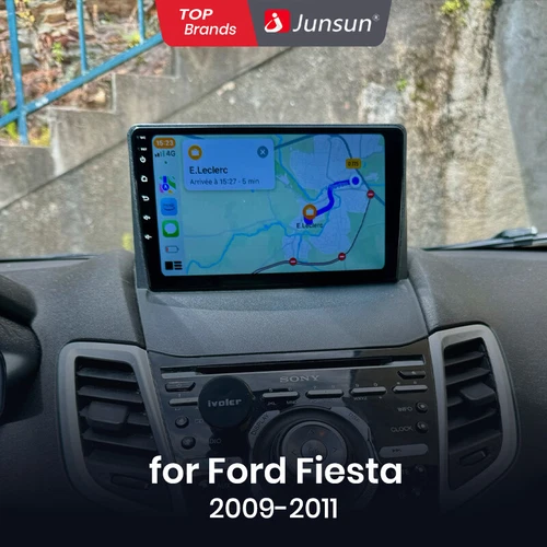 Qualcommchip per Ford Fiesta MK6 08-16 CarPlay Android 13 autoradio GPS navigatore 64G - Foto 2 di 16