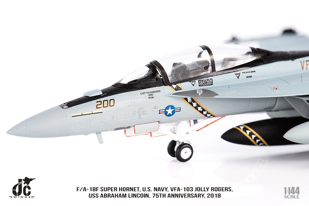 JC Wings 1/144 F/A-18F Super Hornet USN VFA-103 Jolly Rogers, JCW