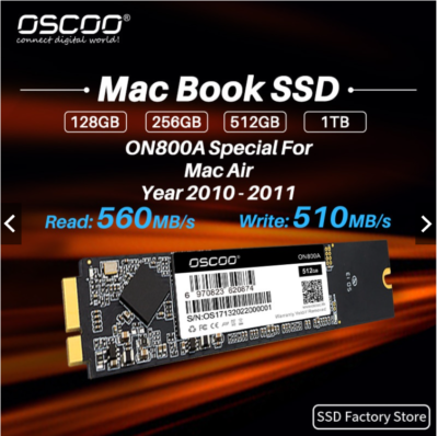 128GB 512GB SSD 12+6pin For MacBook Air 11” A1370, 13” A1369 Late