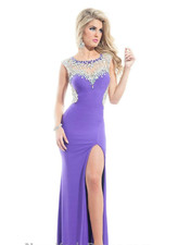 G1701 RACHEL ALLAN 6885 TURQUOISE SZ 0 419 1 FORMAL PROM DRESS GOWN NWT