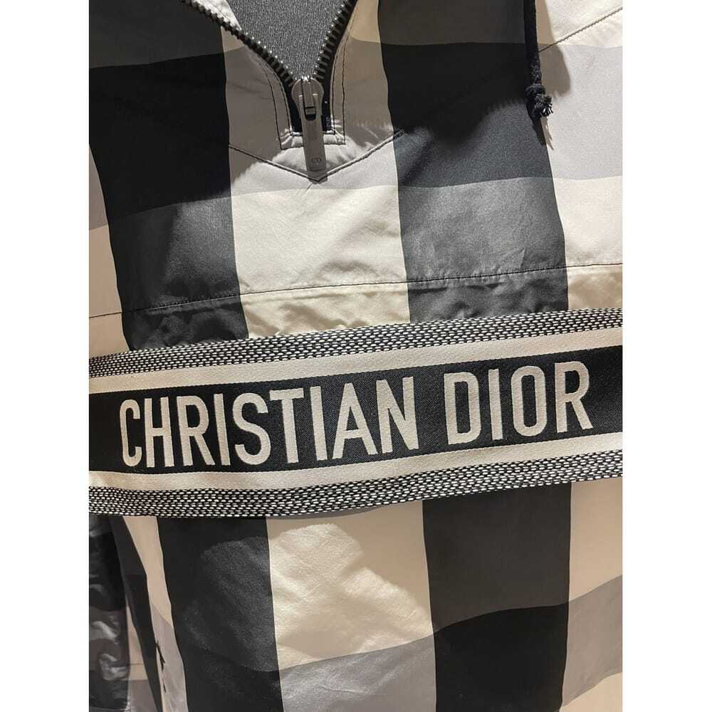 Christian Dior Hooded Anorak Technical Mesh Jacket - Black