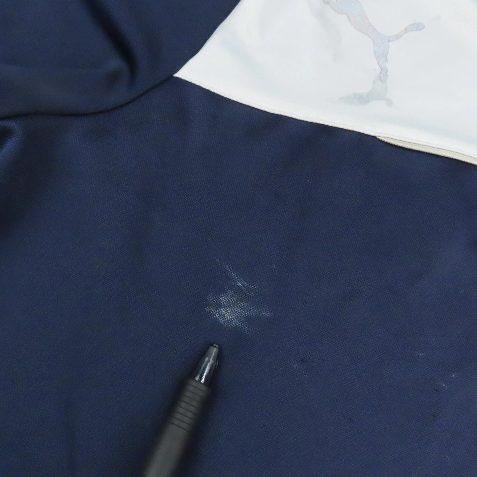 Camisa Puma Adulto Grande Azul Marino y Blanco DryCell Manga Corta Transpirable Para Hombre Foto 4 de 4