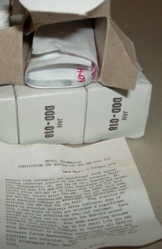 NOS ELECTRON TUBE * JAN-DOD018 / DOD018 General Electric (ALT 6442)