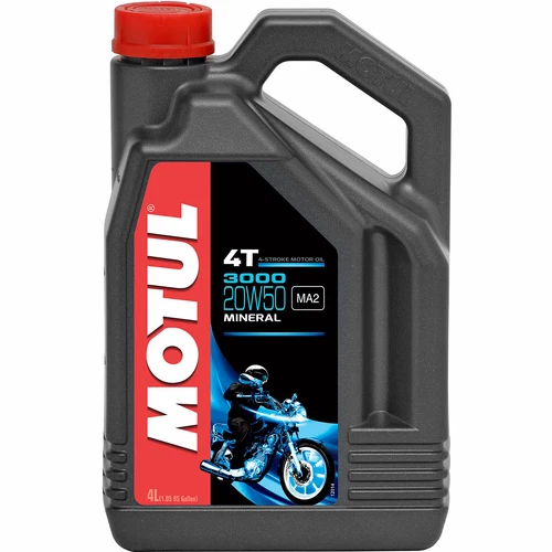 Motorcycle Motorbike Engine Oil 4 Litres 4L Motul 3000 4T 20W-50 4 Stroke 