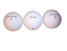 Vintage New Spalding Top-Flite Limited Edition 0's Sleeve of 3 Golf Balls USA