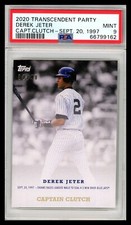 2020 Transcendent Captain Clutch DEREK JETER Walk Off Moment /40 PSA 9 **POP 1**
