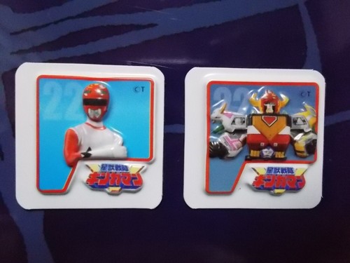 Super Sentai 35th anniversary Legend Card 3D magnet Red & Robo Power Rangers - Picture 93 of 106