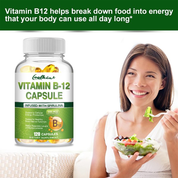 Vitamina B-12 Metilcobalamina 1000 mcg - Energía, salud del sistema nervioso 5