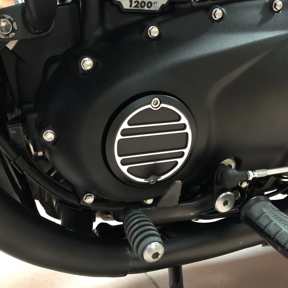 Cubiertas de inspección ACG para puntos de embrague del motor para Triumph Bonneville Bobber 2017-up Foto 2 de 4