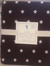 Pottery barn KIDS STAR QUEEN DUVET COVER BROWN COLOR NWT Full F Q