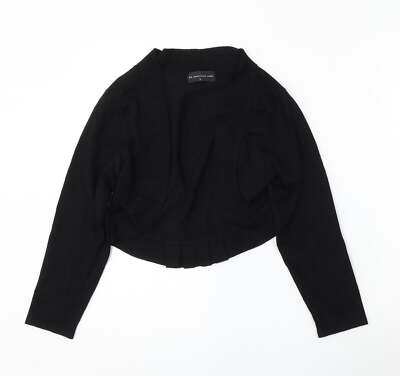Atmosphere Studio Damen Strickjacke schwarz V-Ausschnitt Viskosemischung Größe S
