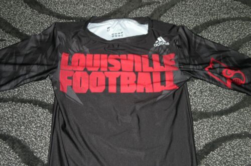 Camisa de compresión usada de fútbol americano Louisville Cardinals Lamar Jackson Game #8 - Imagen 1 de 2