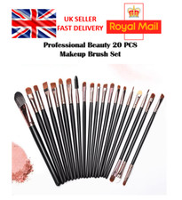 20PCS Make Up Brushes Set Eyeshadow Eyeliner Lip Powder Foundation Blusher Eyes