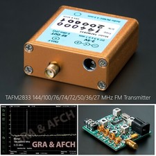 Trasmettitore radio HAM 144 MHz 100 76 74 72 50 36 27 MHz TAFM2833 bassi speroni 0dBm