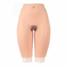 Silicone Vagina Pants with Pubic Hair Crossdresser Transgender Fake Vagina Panty