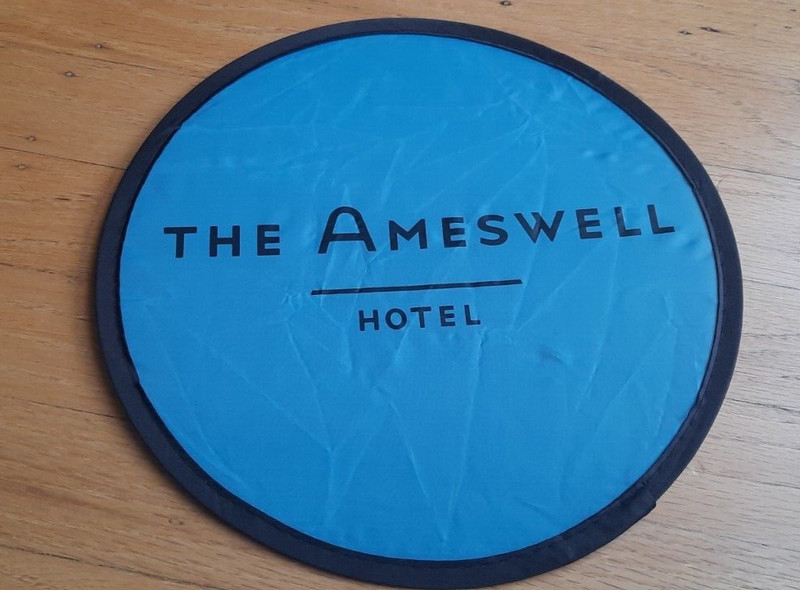 4 Foldable Blue Polyester Cloth Frisbee Brand new condition