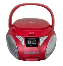 Magnavox CD Player Model: MD6924-Red-Radio-Aux-With Cord-2020-Tested, Works