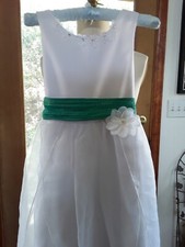 Jenny Me Beautiful Girls White Flower Girl/ Formal Party Dress Size 14
