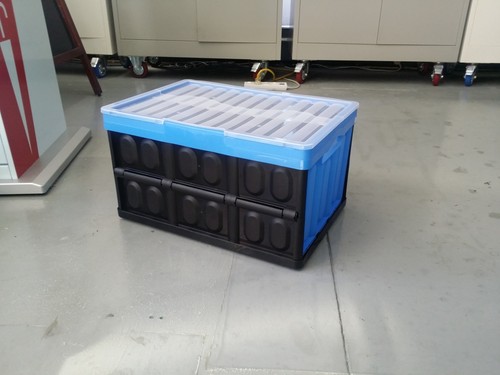 Foldable Plastic Storage Box/ Container/ Carrying Crate with Lid - 58L & 46L - Picture 5 of 9