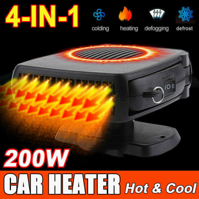 12V 200W Portable Electric Car Heater Heating Fan Defogger Defroster Demister B